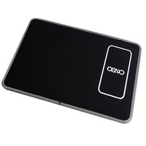 세노텍 스마트폰 무선충전 마우스패드, 블랙, 1개
