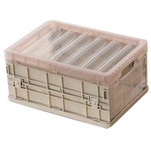 코끼리리빙 폴딩박스 정리함 중형, 브라운, 1개