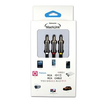 마하링크 3RCA 고급형 케이블 3M, ML-3RH015, 혼합 색상