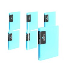 희망화일 링 클리어 20p 재지 O링 파일 3공, 하늘, 6개입