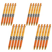 팬시토피아 3색 볼펜 5p, 오렌지, 4개입