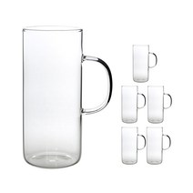 MAKA 내열유리 머그컵 M01 430ml, 6개입