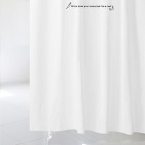 디자인수풀 샤워 커튼 빈티지 스타일 vsc 63 S 1520 x 1880 mm + 플라스틱 고리, 1세트