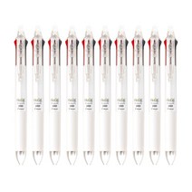 파이롯트 프릭션 슬림 3색 다색펜 0.5mm, 펄화이트, 10개입