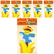 동기오피스 펠트아트지 접착식 6p, DF-1089 허수아비