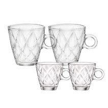 보르미올리 카레이도 티컵 2p + 에스프레소잔 2p, 1세트