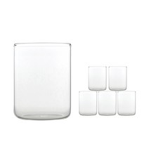 마카 내열유리 컵 C03 420ml, 6개입