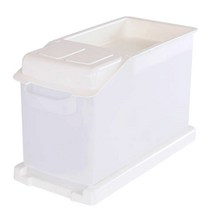 창신리빙 FRANCO 슬라이딩 쌀통 15kg, 화이트