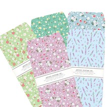 프롬앤투 꽃 용돈봉투 B501 연두 25p + 초록 25p + 하늘 25p + 파랑 25p + 보라 25p, 혼합 색상, 1세트
