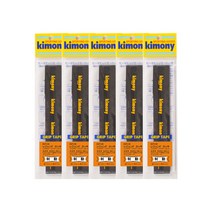 키모니 배드민턴 하이 포스트 레전드 오버그립 타이어 KGT138 5p, 블랙