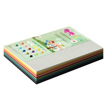 종이문화 색상지 다빈치엠보 180g 15색 혼합 색상, 4절, 100매