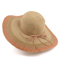 아이엠캡 하와이안 쓰리톤 롱챙 밀짚 플로피햇 모자