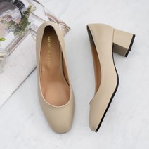 갓슈 마인 스퀘어토 펌프스 미들힐 여성구두