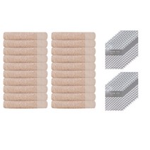 송월타월 돌답례품 셀렌느 수건 20p + 케이스 랜덤 발송 20p, 베이지, 1세트