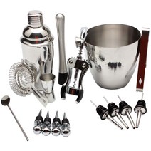 YN 스텐 칵테일 쉐이커 16종 세트 750ml, 혼합 색상, 1세트