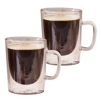 루이지보르미올리 써믹글라스 아로마 커피 커피잔, 2개입