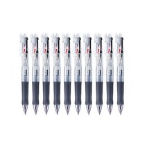 제브라 유성펜 클립온2색 B2A3 0.7mm, 클리어, 10개입