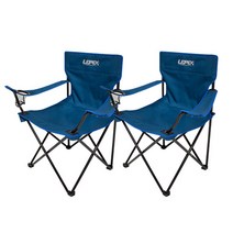 레펙스 투웨이 릴렉스 캠핑 체어, 블루, 2개입