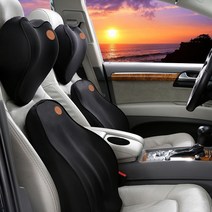 CarStory C-109 3D 자동차 쿠션세트, 블랙, 1개