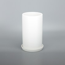 가꾸지오 무광택원형 화분 1424YM, 화이트