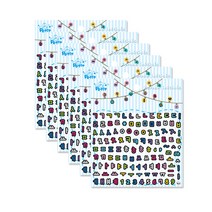 쁘띠팬시 korean initials 스티커 DA5316, 혼합 색상, 6개