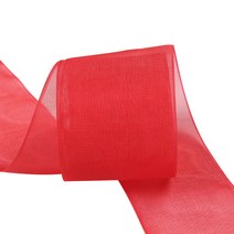 가드 파티장식 오간디 선물포장 리본 SY10 폭 16mm, 레드, 180m