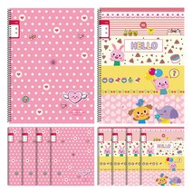 영아트 국어 10칸 스프링노트 여아용, 랜덤 발송, 10권