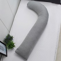베드앤데코 쿨스킨 선염시어서커 지팡이 바디필로우 솜포함, 차콜