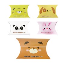 피크닉하우스 애니멀 반달상자 5종 x 5p, 혼합 색상, 1세트
