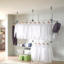 데코즈인 버디 수납식 행거 302, 블랙