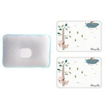 몽슈레 마이크로화이바 태열베개 + 베개커버 2p, 숲속친구들