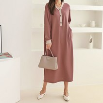 후니네 러플배색 빅사이즈 임산부원피스