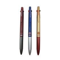 마블 Marvel 캐릭터 3색 볼펜 0.7mm, 랜덤 발송, 3개