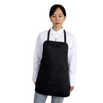 팀쿡 손님용 무지 끈 앞치마, 블랙, 3개
