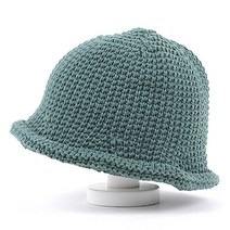 아이엠캡 도토리 무지 니트 롤업 벙거지