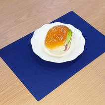 모리스벤암펠 멜로우스페이스 그린PVC 테이블 식탁매트 미니, 네이비, 32.5cm x 22cm