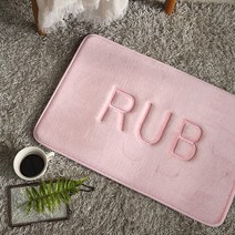 아임리빙 RUB메모리발매트 욕실용 2p 세트, 핑크