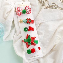 허그미 크리스마스 헤어핀 세트 4