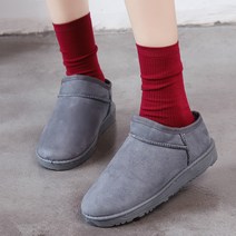 라블 여성용 발목 인조 숏털부츠 실내화