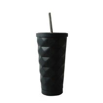 COMELY 스테인레스 보온보냉 빨대텀블러 CMT-006, 딥 블랙, 500ml