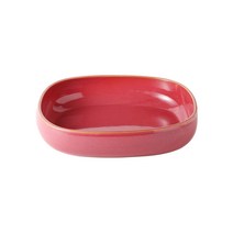 까사무띠 쎄나 조약돌 정사각 다용도 볼 24cm, 레드, 1개