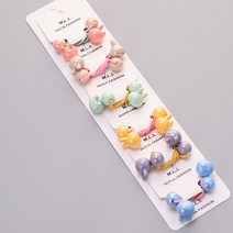 핸날 유광 파스텔 래빗 머리끈 6종 x 2p 세트