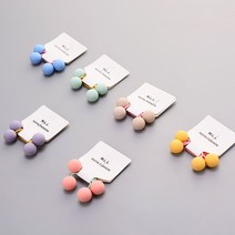 핸날 무광 파스텔 동그리 머리끈 6종 x 2p 세트