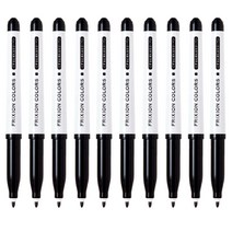 프릭션 컬러즈 지워지는 사인펜, 블랙, 10개