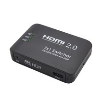 컴스 4K UHD HDMI 2.0 3대1 선택기 60Hz HDR 지원, FW759