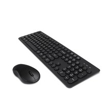 아콘 Freeboard W3 무선 키보드 + 마우스 세트, 블랙, 일반형