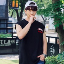 머시따 남성용 멋스러운 아웃사이드 박스 나시