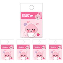 카카오프렌즈 실리콘 연필캡, 어피치, 5개