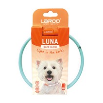 라루 루나 강아지 LED목걸이 F33 중소형견용, 블루