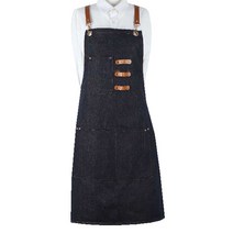 주니픽 펜청데님 바리스타 공방 앞치마, 블루, 1개